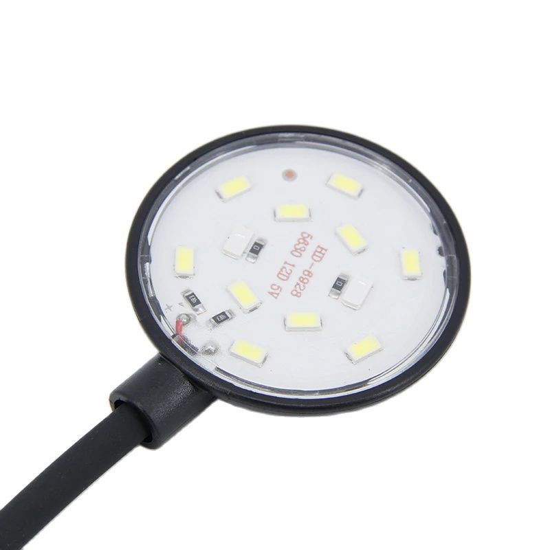 5W 5V USB wire Plug Fish Tanks Clip-on Light Clamp Aquarium Lights LED lamp Beads White bule Lights 360-Degree Rotations R23