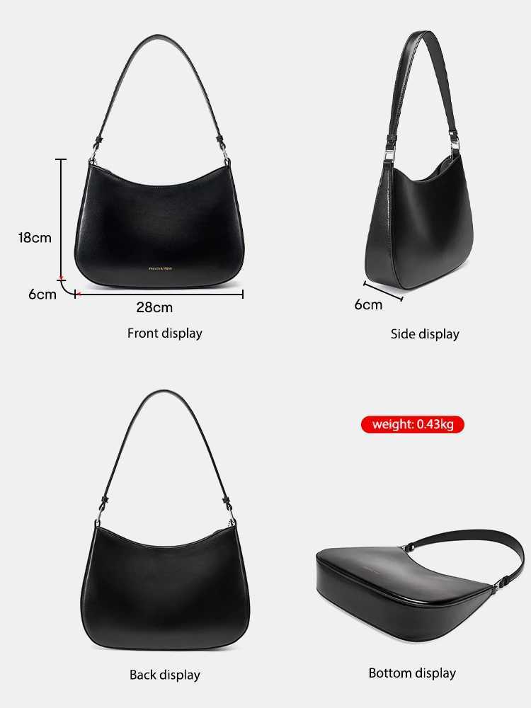 French High-end Texture Cowhide Underarm Bag For Womens Designer Handbag Shoulder Red Bag 2024 New Zency Purse Sac Z250303