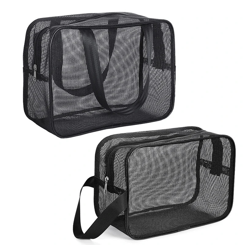 Travel Storage Bag Grid Cosmetics Storage Handbag Beach Bag Clothing Toiletries Multifunction Large-capacity Storage Bags 250305ww