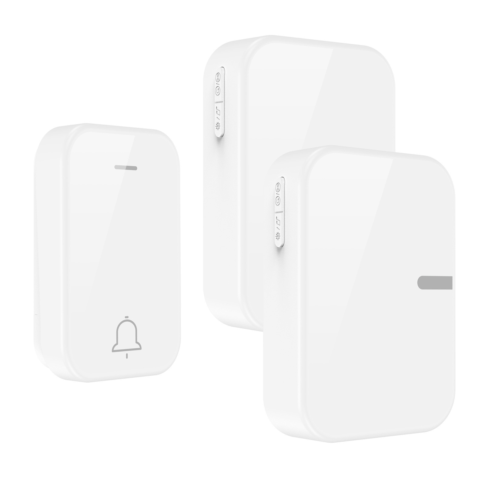 Smart Black Mirror Finished Home Doorbell with Remote Operation and Customizable Sounds #80-200