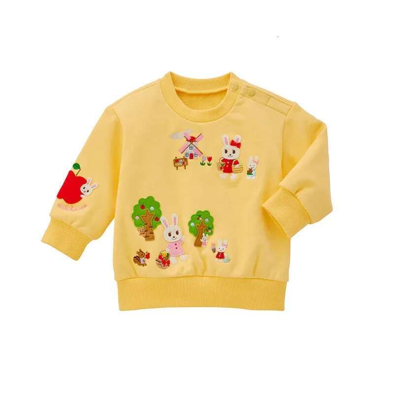 Autumn New Girls Sweatshirts Cartoon Little Rabbit Hoodie Cute Tops Baby Girl Clothes Kids Hoodies Pull Sweatshirt Sudaderas