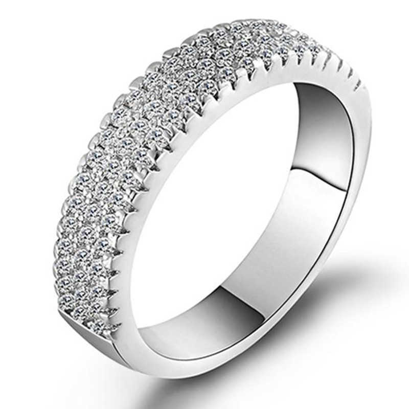 Couple Rings Explosive ring plain ring womens color does not fade r802 H25303