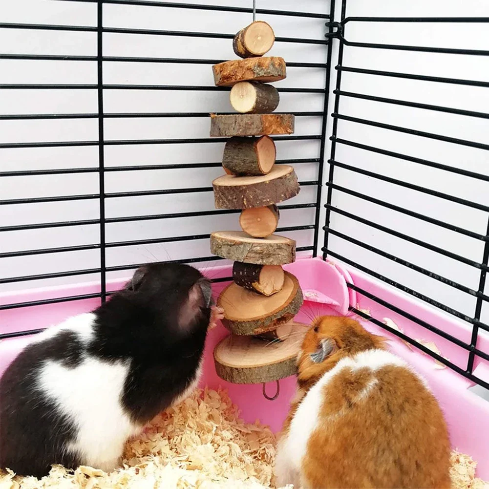 Natural Wood Chew Toy Small Animal Snack Hamster Toys Suitable For Rabbit Guinea Pig Chinchilla Hamster Accessories Pet Supplies