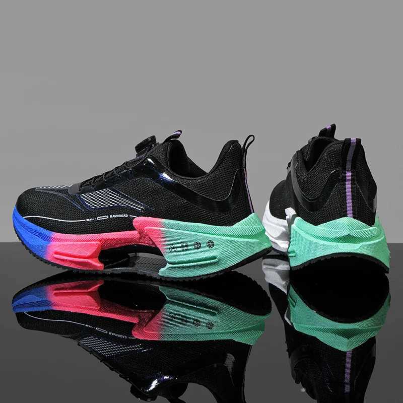 New 2025 Men Running Shoes Air Cushion Marathon Sports Breathable Lightweight Womens Comfortable Athletic Nonskid Sneakers Z250304