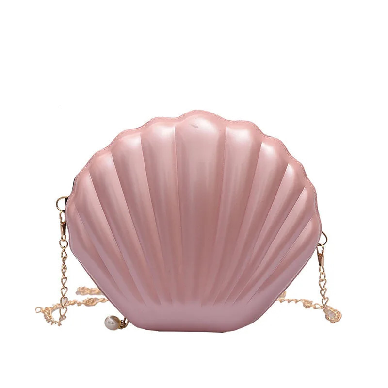 Fashion Women Shoulder Handbags Shell Bag Chain Cute Sequins Small Phone Money Pouch Zipper Crossbody Bags for 250303