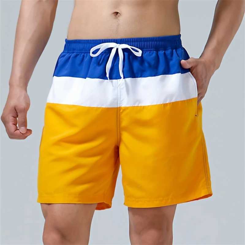 3D Trendy Color Block Y2k Graphic Shorts Men Women Hawaii Swim Trunks Quick Dry Beach Shorts Pants Kid Street Outdoor SportwearT250304