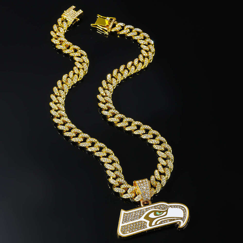 New Full Owl Pendant Fashion Alloy Inlaid Dia Cuban Chain Hip Hop Trendy Accessory