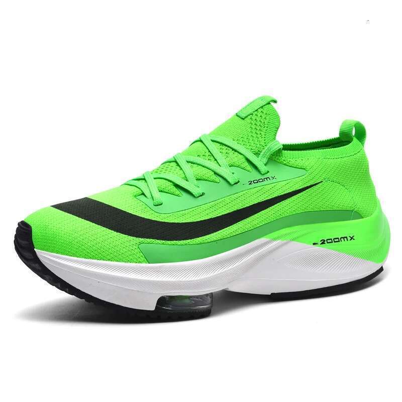 New Couple Running Mesh Brea thable C omfo rtable Flat Casual Walk ing Shoes Lace-up Trendy Outdoor Sneakers M en Women