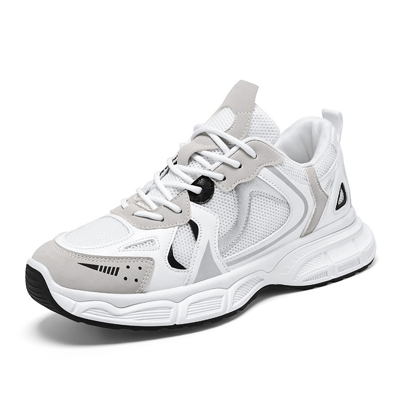 Spring And Summer Breathable Men s 2025 Designer New Multifunctional Thick Soled White Shoes Sports And Casual Flat Shoes Fashionable Board Shoes