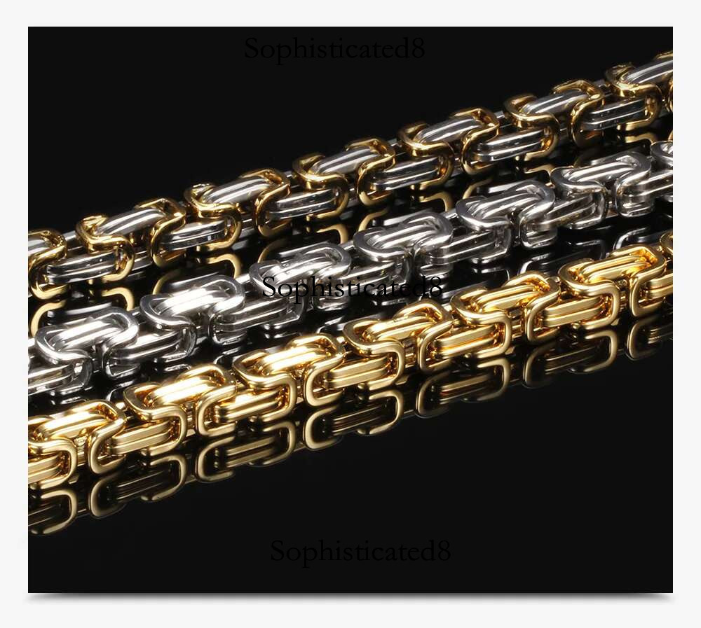 HNSP 8MM Stainless Steel Homme Hand Chain For Men Bracelet Motorcycle Bikes Rock Male Jewelry