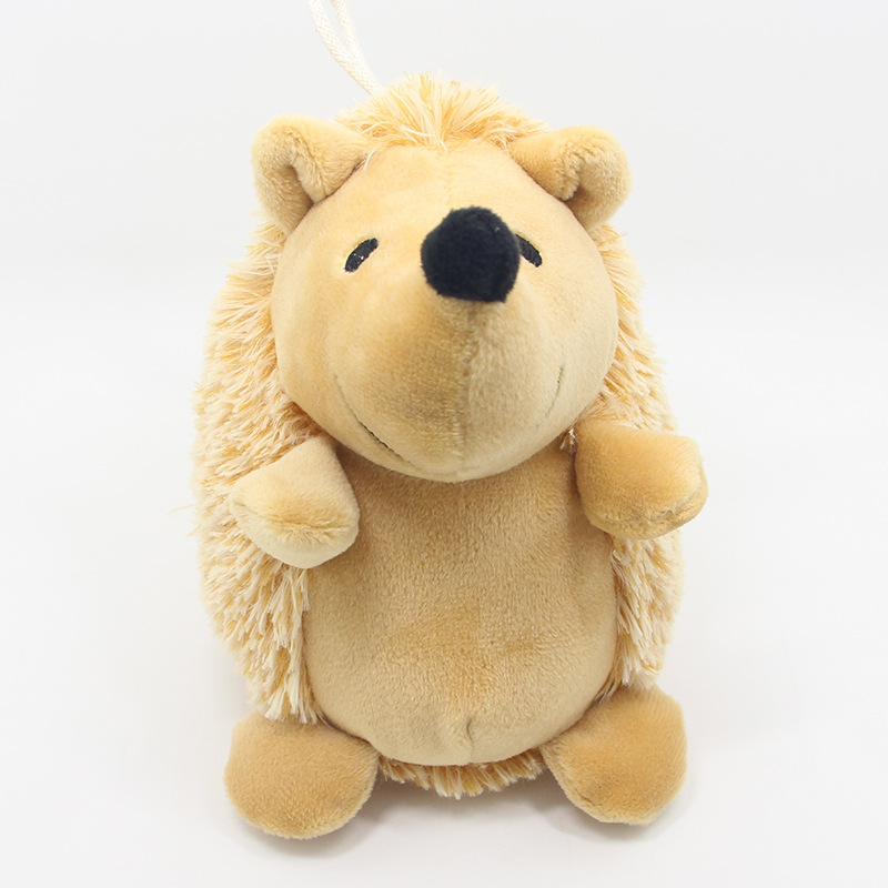 Plush Hedgehog Dog Toys, Squeaky Cute Hedgehog Dog Chewing Toy for Small and Medium Dogs Keep Your Puppy Busy with A Have Sound Interactive Pet Toys E
