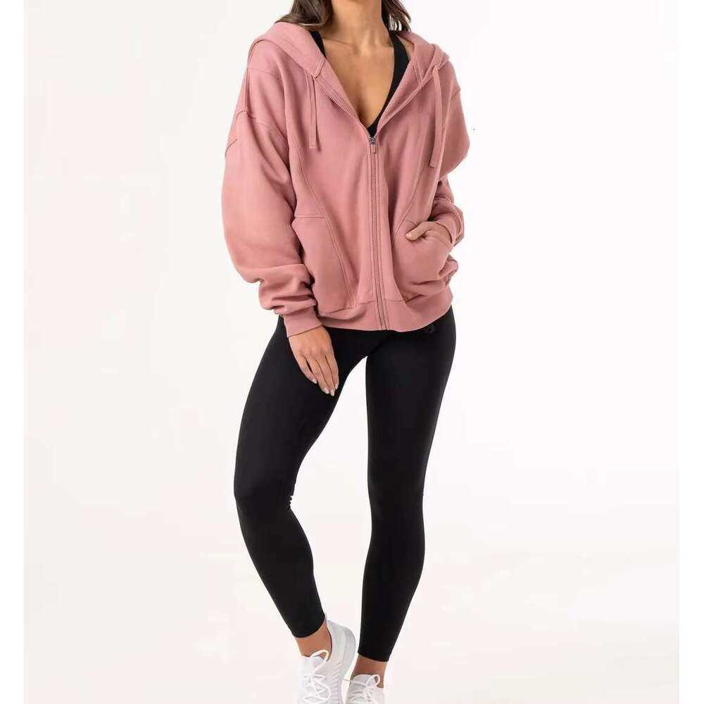 Oversize Women's For Woman Anti-Pilg Anti-Wrinkle Breathable Printed Knitted Zip Up Drop-Shoulder Low MOQ Hoodies