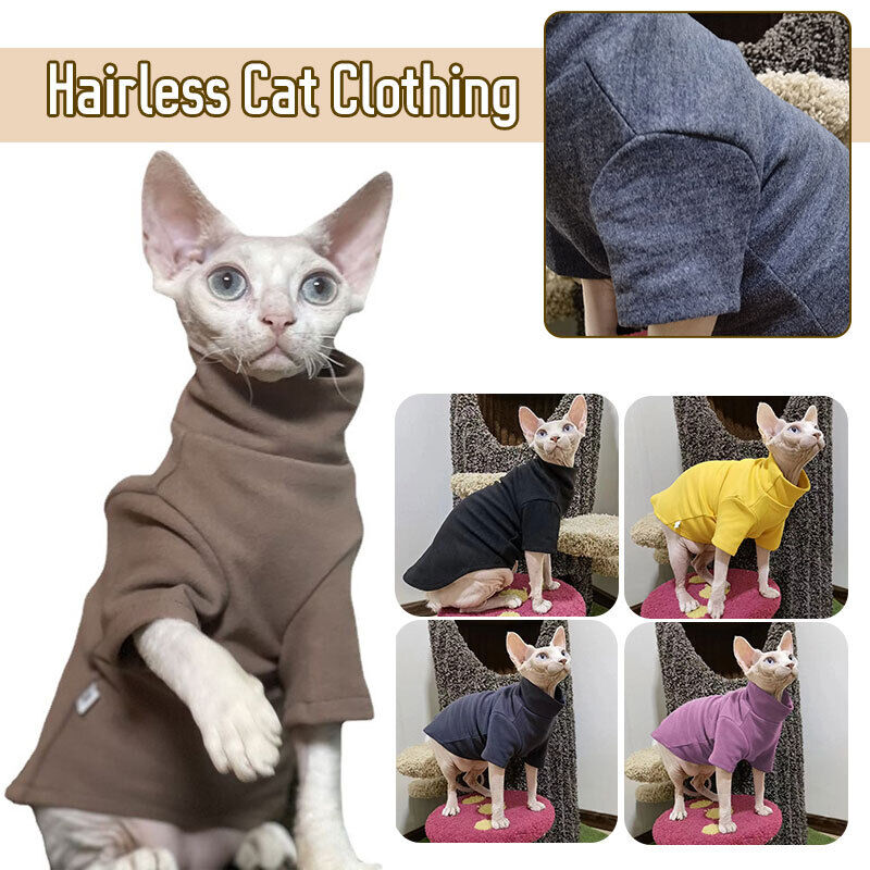 Hairless Cat Sweater Winter Fashion Thickening Warm Sphynx Clothes Home Comfortable Winter Dog Clothes for Small Dogs New