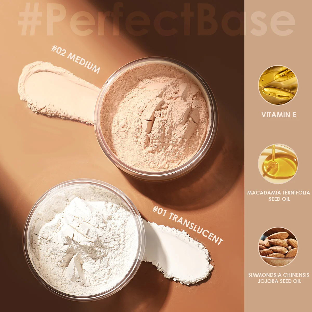 FOCALLURE Oil-Control Matte Loose Powder Waterproof Non-Cakey Translucent Silky Smooth Face Makeup Setting Powder Cosmetics 250224