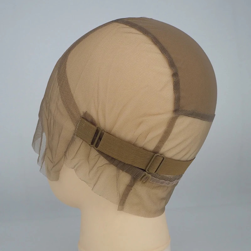 Full lace wig caps for making full lace wigs with adjustable band transparent wig foundations 250228
