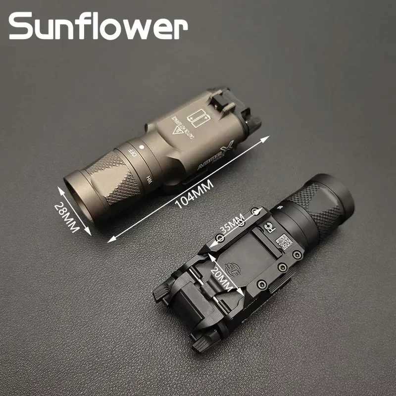 Tactical SF X300 X300V-IR infrared night vision+D white light flash weapon pistol gun light 500 lumens air gun huntingXJ250303