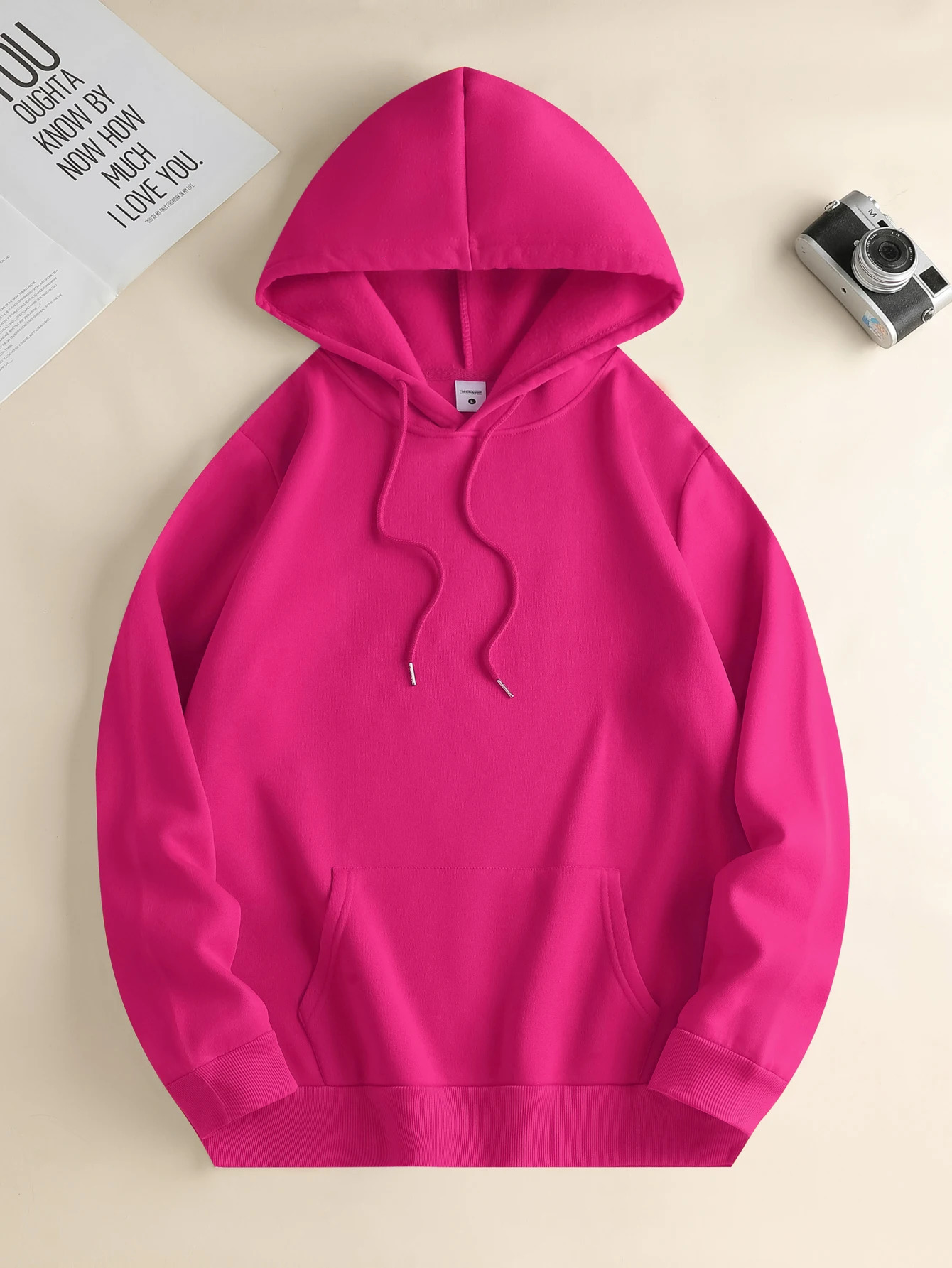 Mens fashion hoodie casual daily drawstring hooded sweatshirt front kangaroo pocket mens jacket 250304
