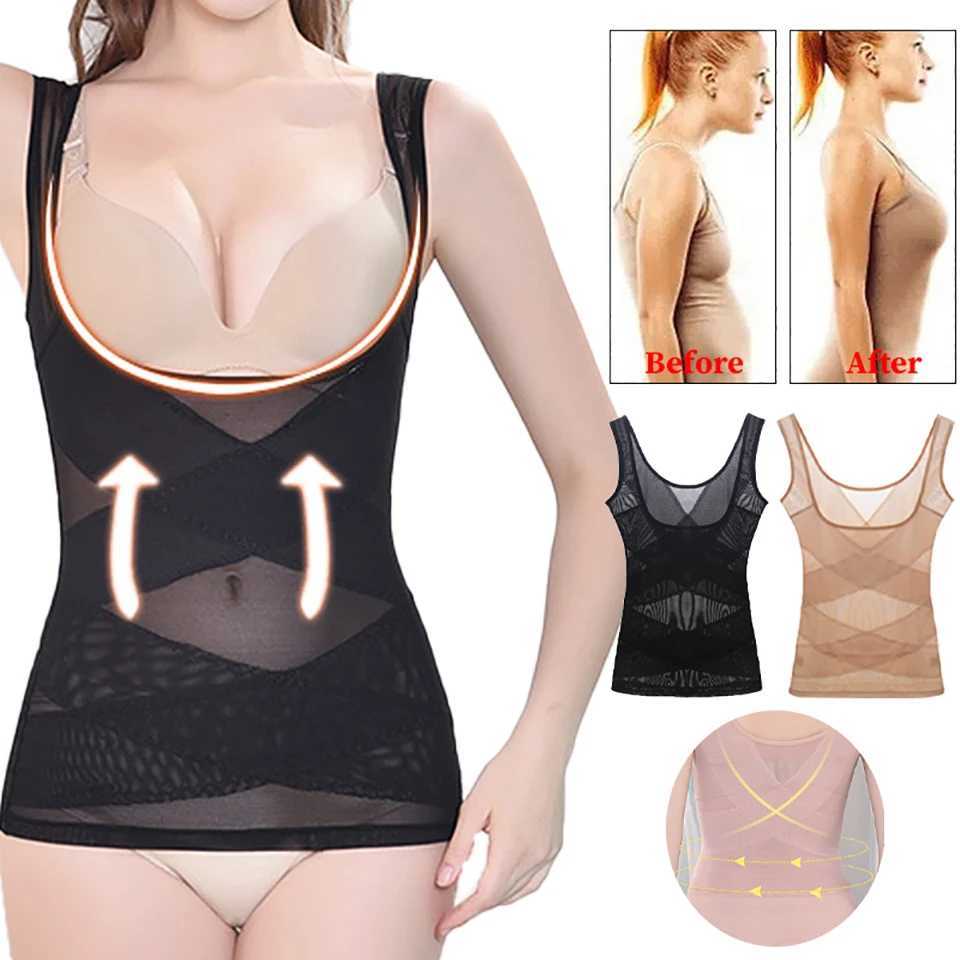 Sexy Slimming Shapewear Tops Postpartum Recover Bodysuit Body Control Corset Lingerie Plus Size Waist Trainer Shaper UnderwearXJ250304