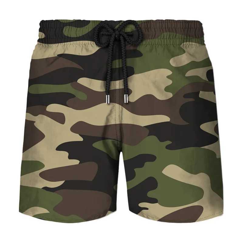 Classic Camouflage Board Shorts Men Fashion 3D Printed Camo Quick Dry Swimming Trunks Cool Ice Shorts Kids Summer Short PantsT250304