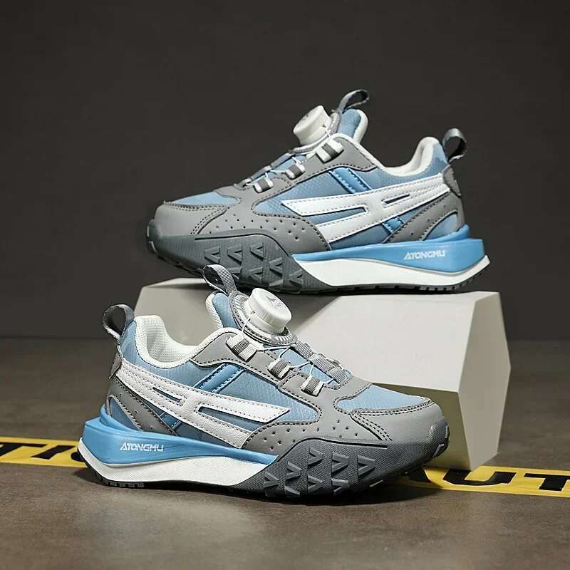 Children Sneakers Comfortable Fashion Designer Tennis Leather Non-slip Walking Kids Sports Shoes for Boy and Girl