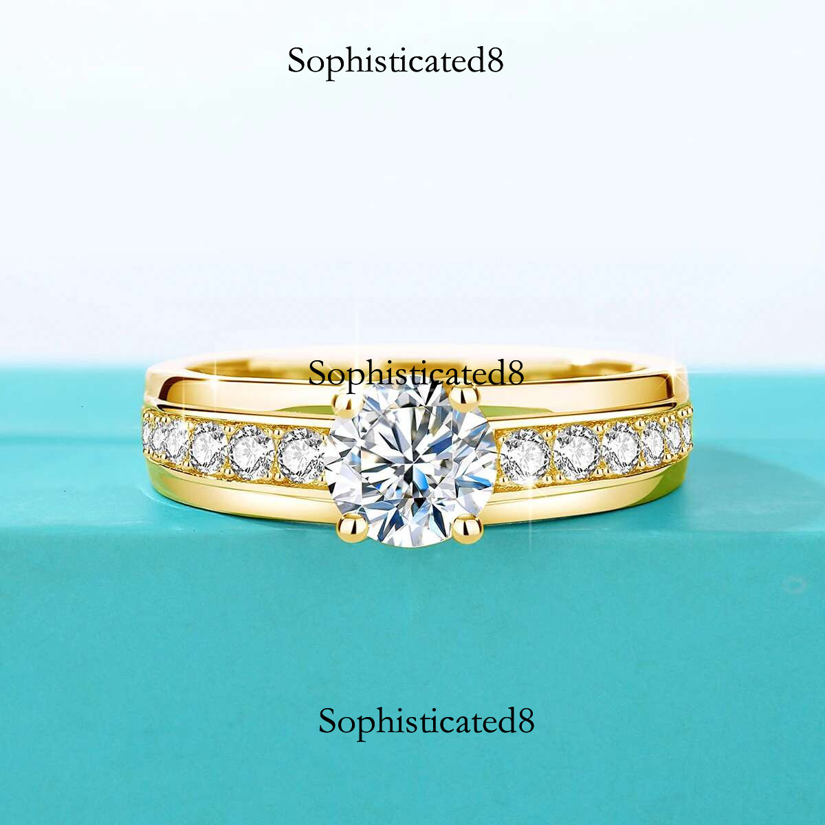 Initial 1 Moissanite Ring For Women Solid Sier Rhodium Plated Wedding Jewelry With Certificate Gift Female DD