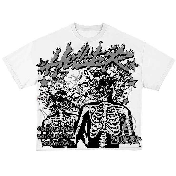 American Summer Round Neck Men's Printed Ins Top Pattern Street Trendy Brand Casual Short Sleeve T-shirt