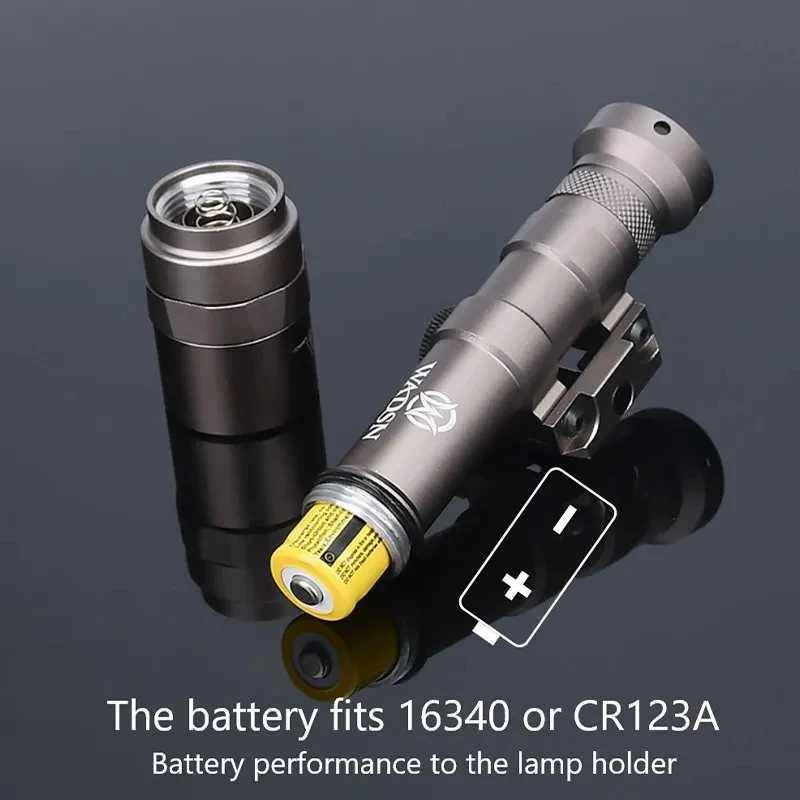 WADSN Airsoft Surir M300C Mini Scout Light M300 M600 M600U Weapon Light Rif AR15 HK416 M4 Hunting D Flashlight LanternaXJ250303