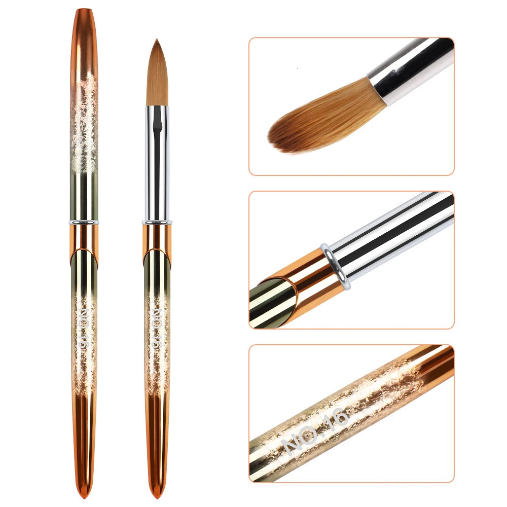 4pcs nail art brush set nail art tool 3D Builder gel brush professional acrylic nail brush nail art brush 250304