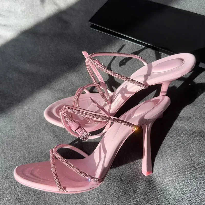 Design Sandals Wen Summer Sexy Open Toe High H Pumps Party Dress Shoes Luxury Sandals for Wen Z250304