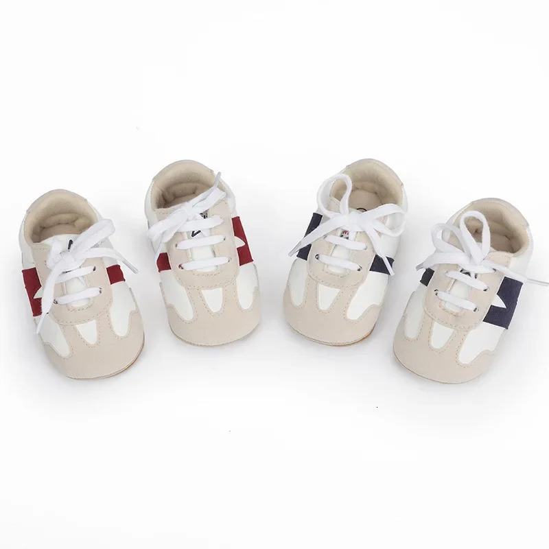 born Baby Sneakers Letter Patchwork Casual Shoes Antislip Hundred Toddler Boys Girls 018 Months 250303
