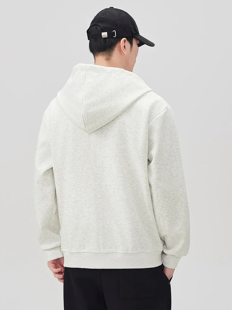 Mens Full ZipUp Hoodies Sportswear Basic Hooded Cardigan Sweatshirts Classic Casual Loose Cotton Hoody Tops Plus Size 8XL 250304