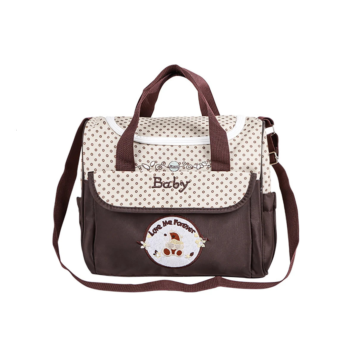 Fashionable Multi functional Shoulder Mom Bag Lightweight and compact mom bag Cute Bear Duo Companion Diagonal Mother and Baby Bag Diagonal Bag Pregna