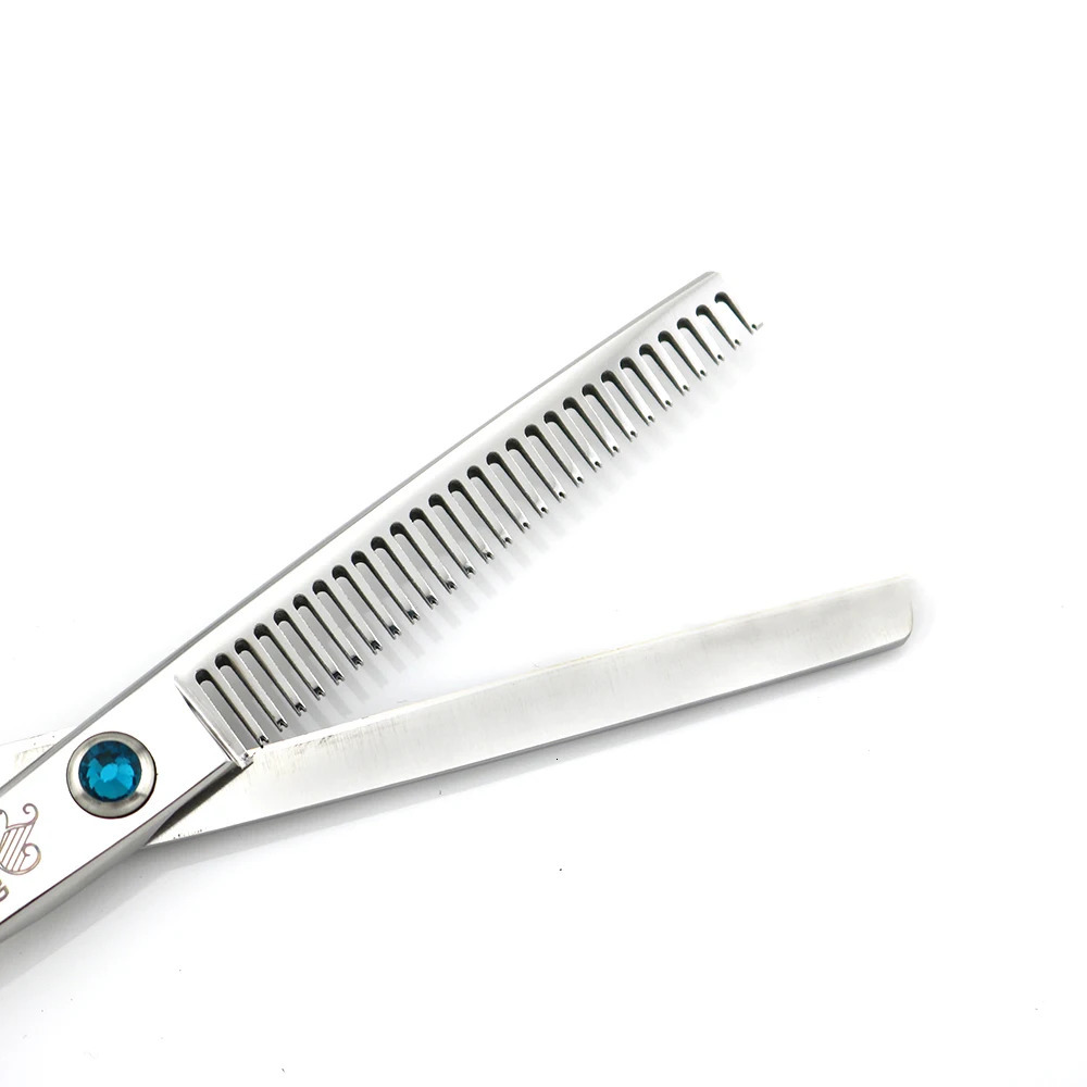 Hairdressing scissors 5.5 INCH 6 INCH Japan Hair scissors Anti-slip handle Green stone Wholesale Lyrebird 5SETS/LOT 250304