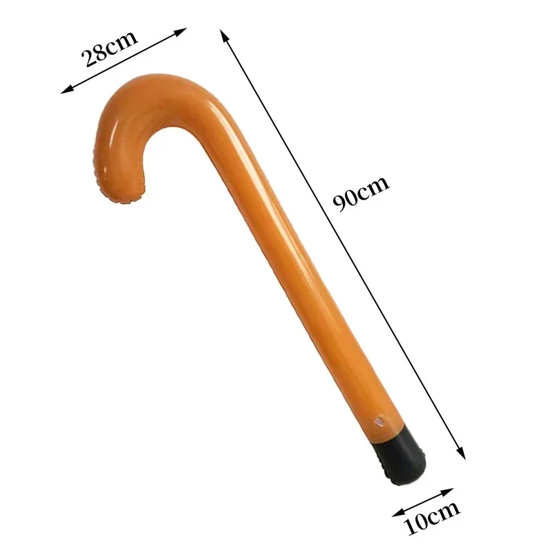 Inflatable Walker and Cane,Funny Old Age Costume Accessories,Retirement Party Decorations Gag Gift for Kids,100th Day of School,