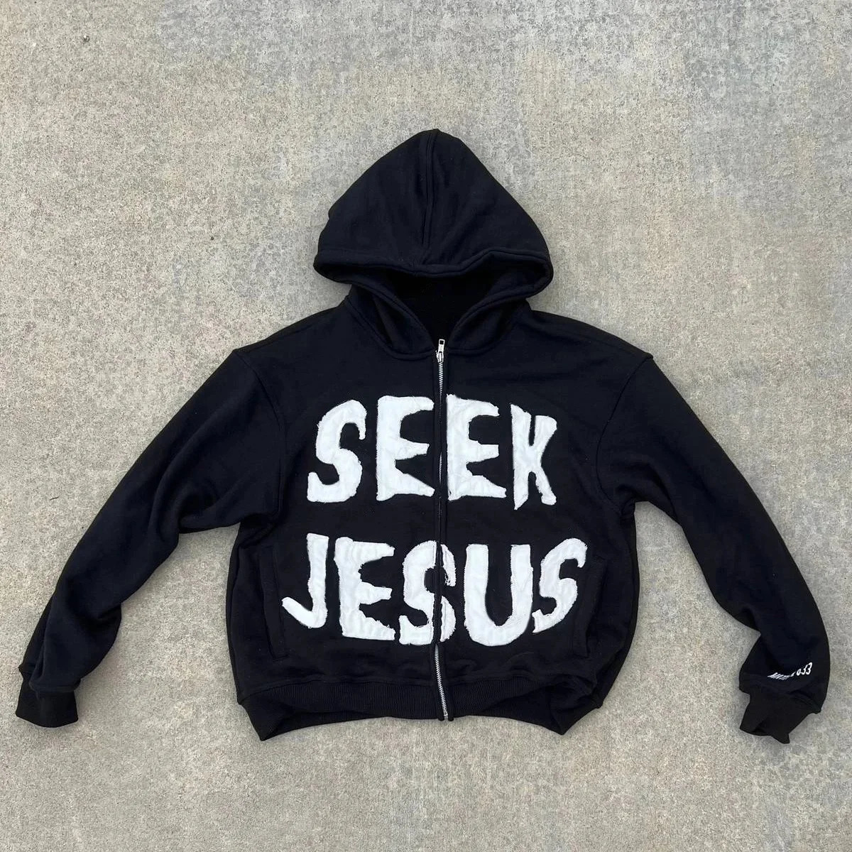 Y2K Fashion Print Long Sleeve Applique Embroidered Zipper Hoodies American Hip Hop Vintage Hooded Long Sleeve Sports Street Wear 250303