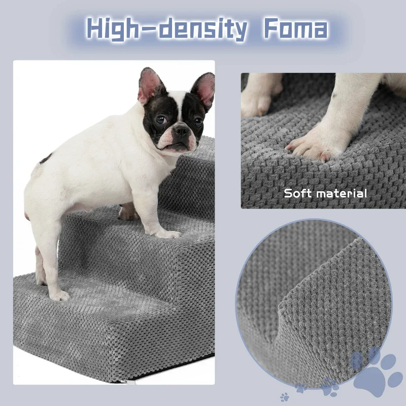 Escalera de esponja antideslizante para perros pequeños, escaleras auxiliares para sofá, arriba y abajo de la cama, escalón extr