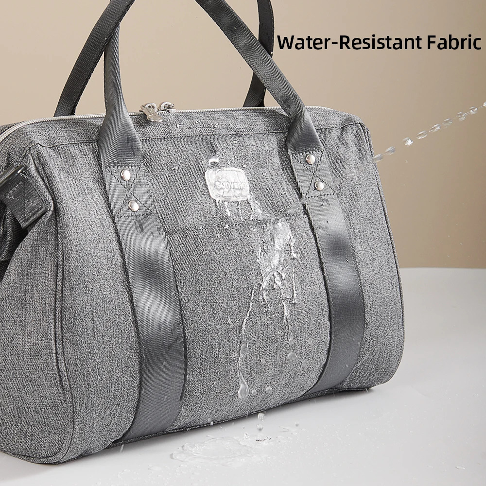 Sunveno Multi-Function Diaper Bag for Short Trips Stylish Durable Baby Bag for Parents Mommy Shoulder Bag Crossbody Carry 250304