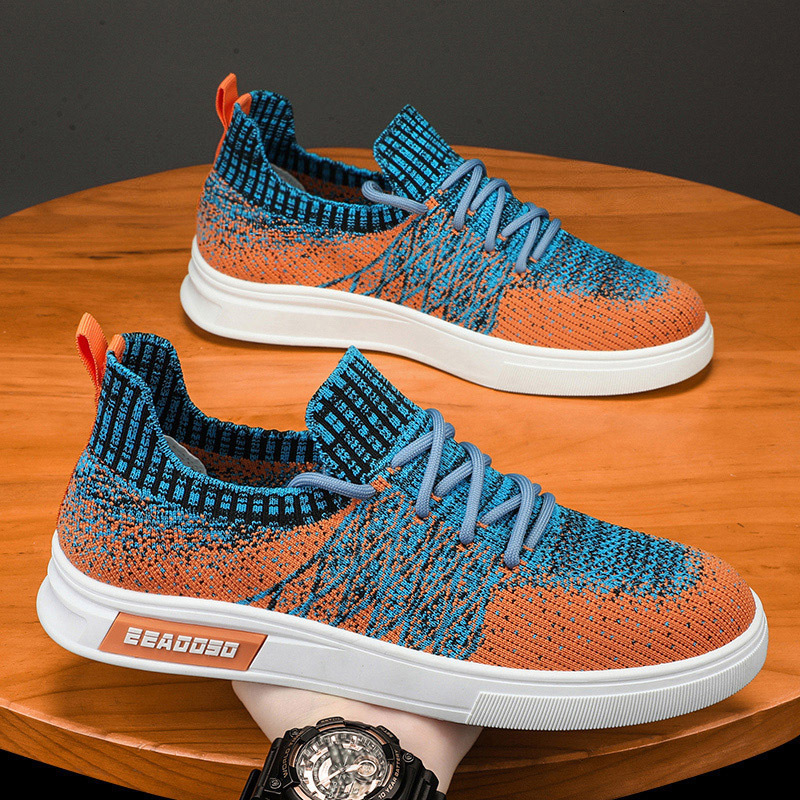Spring New Breathable High Top Men's Designer Shoes Multifunctional And Personalized Whiteboard Shoes Thick Soled Sports And Leisure Board Shoes 