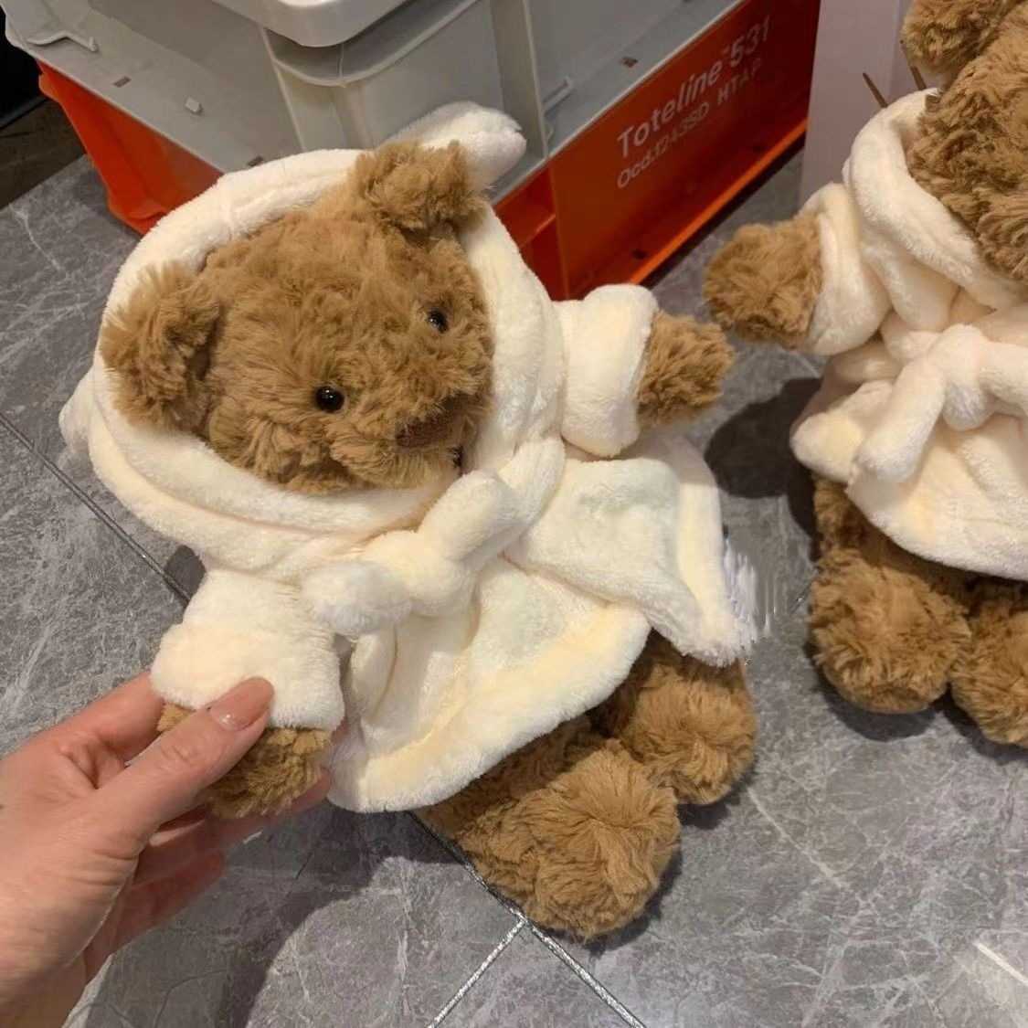 New Bathrobe Bear Doll Cute Barcelona Bear Plush Toy Soothing Bear Doll JC Same Style