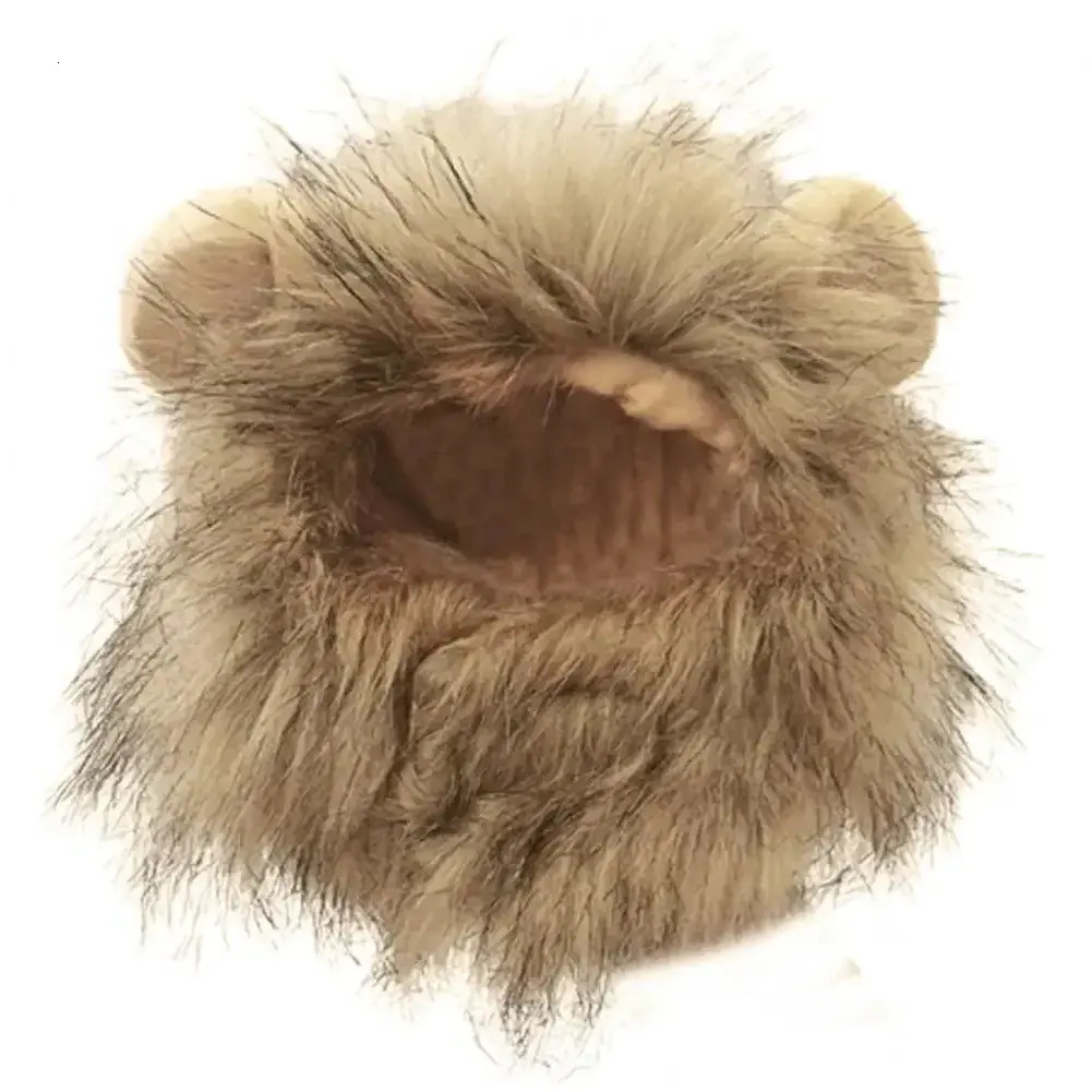 Update Decorative Hat Soft Lightweight Lion-Style Hats Breathable Hood Adorable Pet Photograpps Cat Costume Cosplay