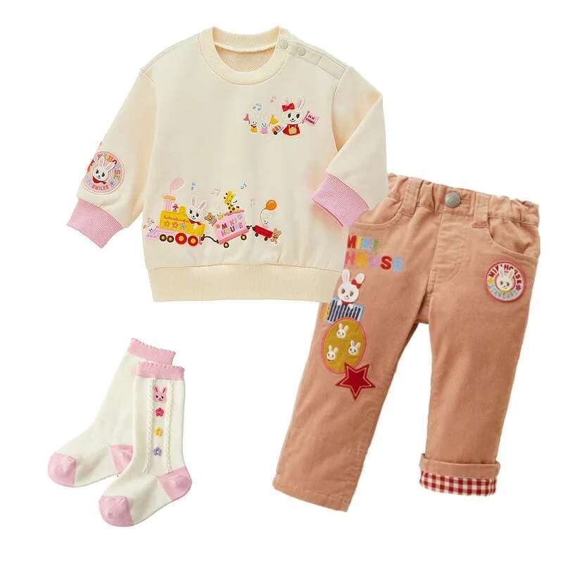 Autumn New Girls Sweatshirts Cartoon Little Rabbit Hoodie Cute Tops Baby Girl Clothes Kids Hoodies Pull Sweatshirt Sudaderas