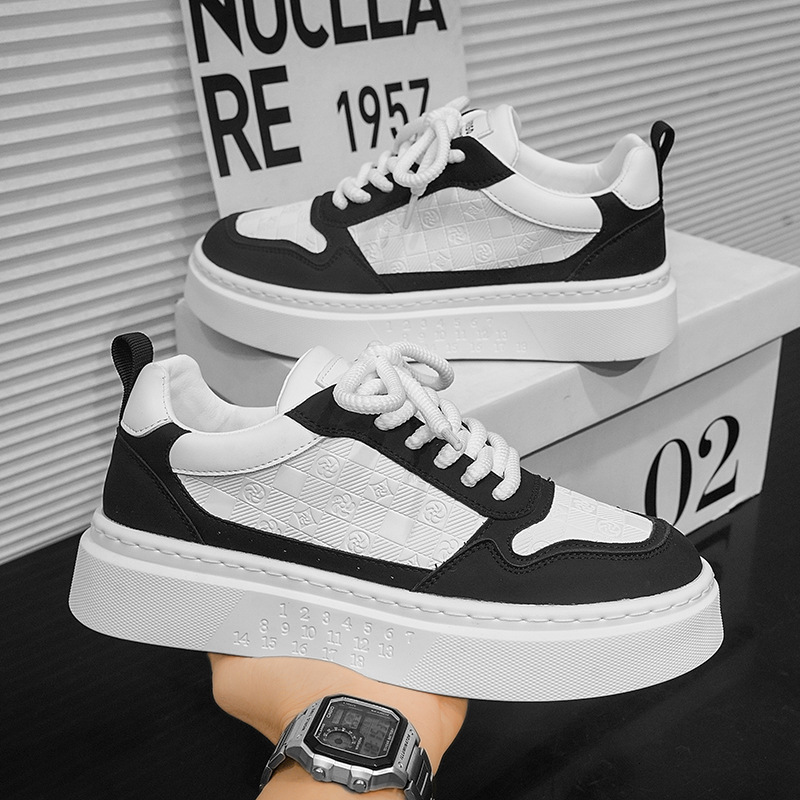New Designer Shoes For Autumn 2025 Fashionable High-end Multifunctional Leisure Board Student Sports Shoes Outdoor Waterproof And Height Increasing Wh
