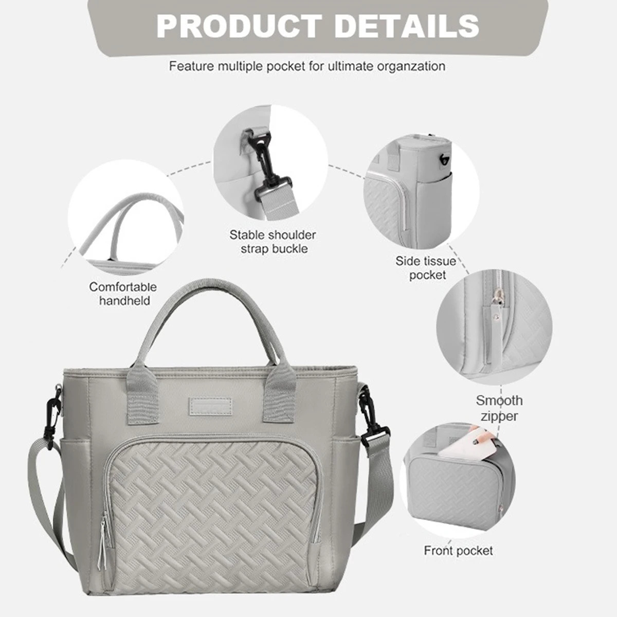 YANZAI Soft Cooler Bag Insulated Foldable Lunch Cooler Bag Used for Work Camping Beach Travel Portable Soft Side Waterproof 250228