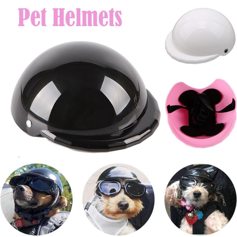 Pet Dog Hat Cat Dog Helmets for Motorcycles Cool Fashion Plastic Protect Safety Ridding Cap