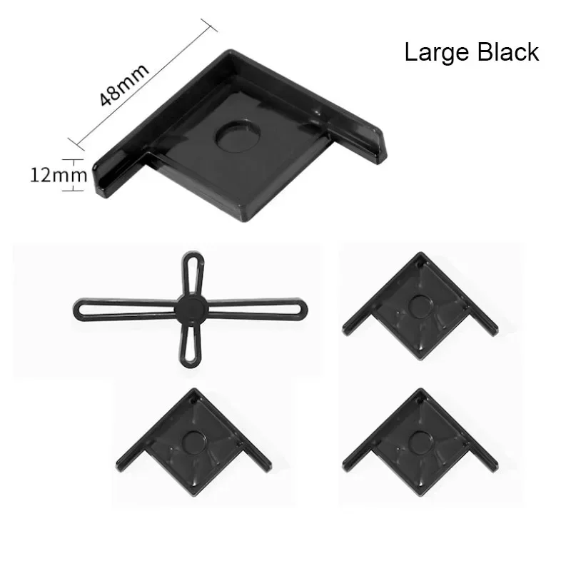 5pcs/set Plastic Anti-Slip Shockproof Fish Tank Corner Protector Adhesive Free Protective Angle Cover Guard Aquarium Accessories