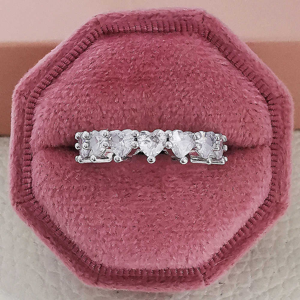 Couple Rings Product simple and popular heart-shaped love ring womens engagement r4578 H25303