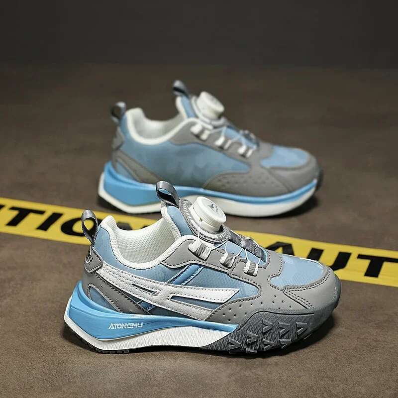 Children Sneakers Comfortable Fashion Designer Tennis Leather Non-slip Walking Kids Sports Shoes for Boy and Girl