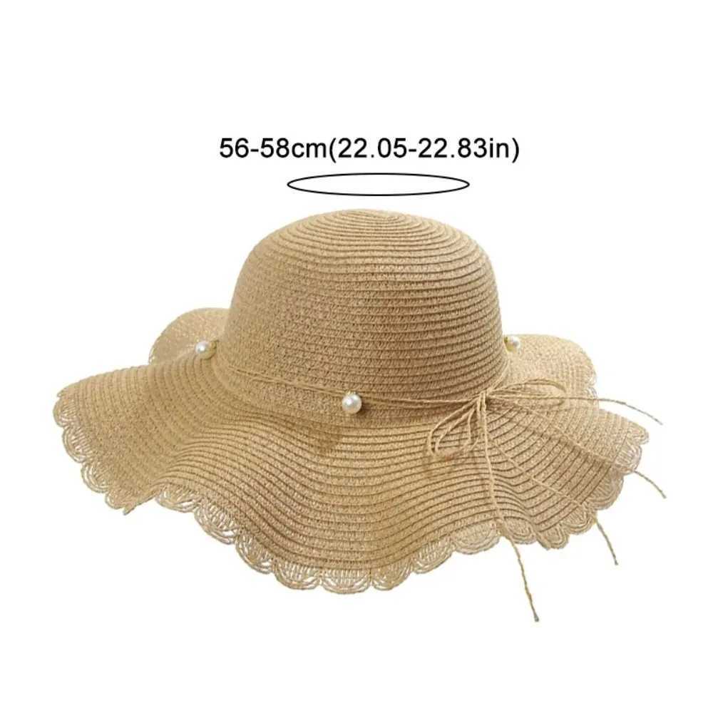 Summer Natural Str Hat Large Wide Brim Sun Hats For Women Panama Ladies Beach C Outdoor Foldable Travel Elegant Holiday HatXJ250304