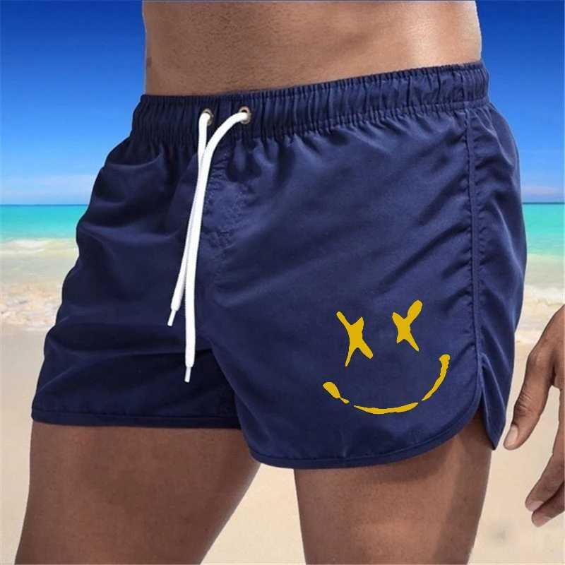 Summer Shorts Men Swim Trunks Quick Dry Board Shorts Bathing Suit Breathable Drawstring With Pockets Surfing Beach Sweat PantsT250304