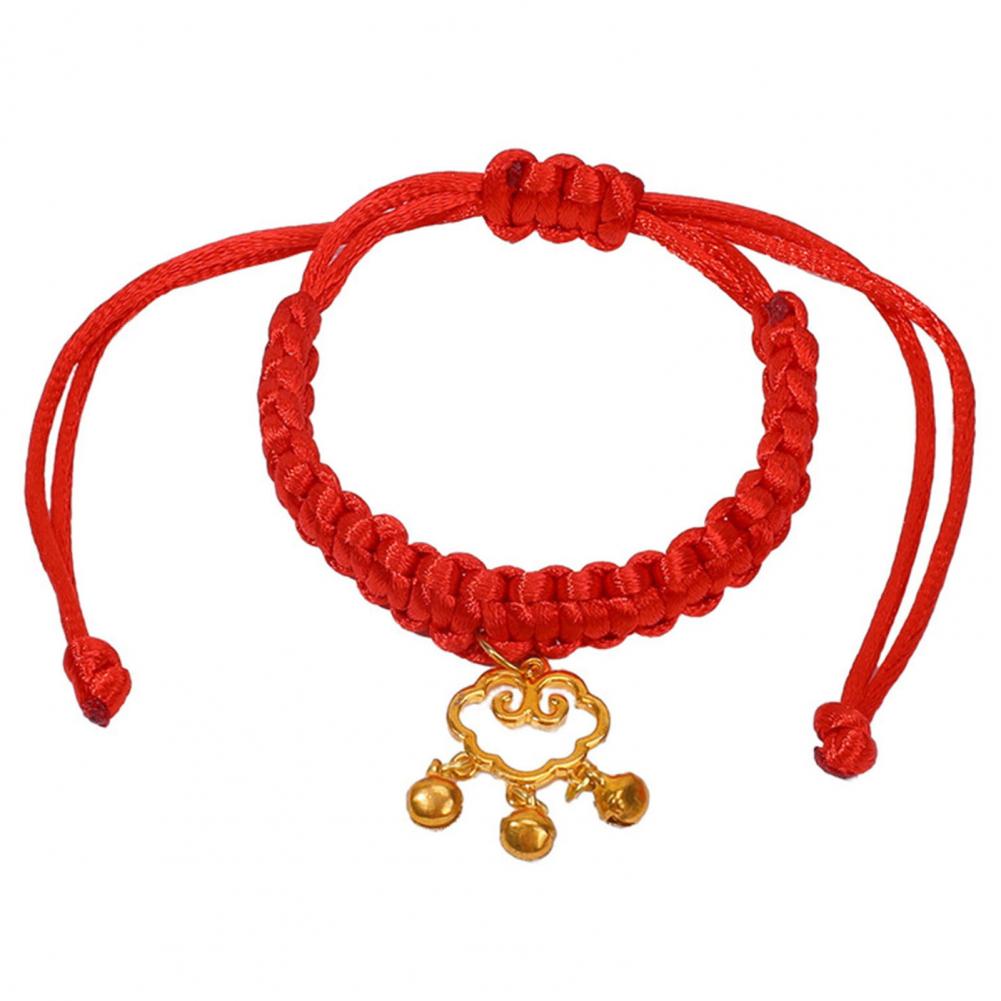Good Luck Pet Collar Pet Collar with Chinese Elements Hand-woven Chinese-inspired Rope Pet Collar Stylish Lucky for Long